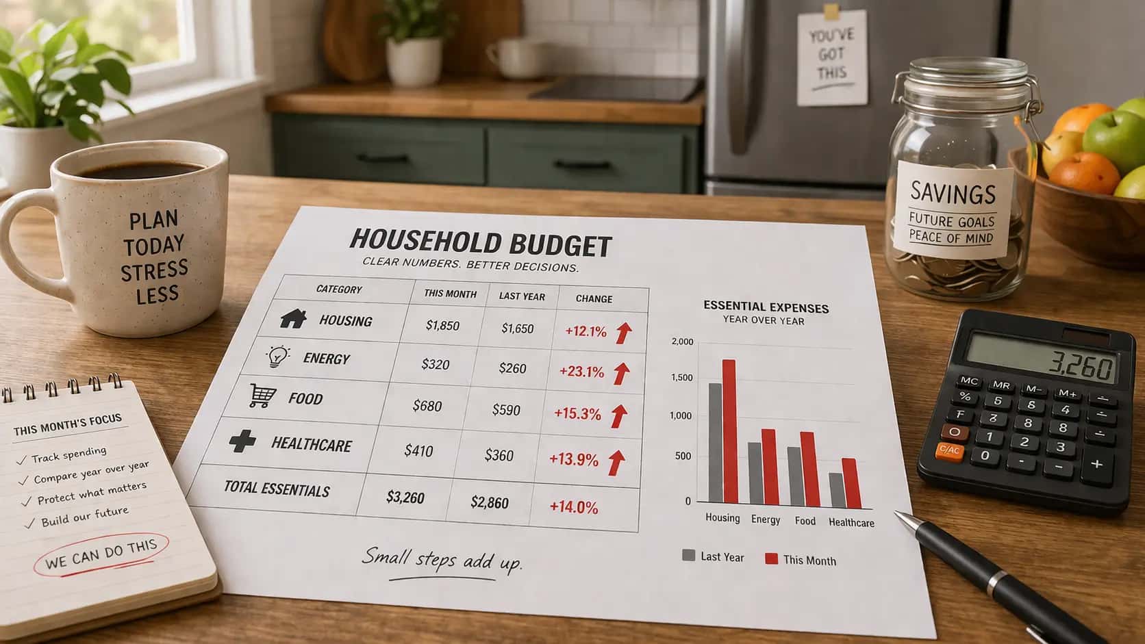 How Rising Living Costs Change Household Budgets